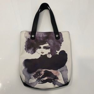 Pale Cloud Glamorous Small Tote Bag
